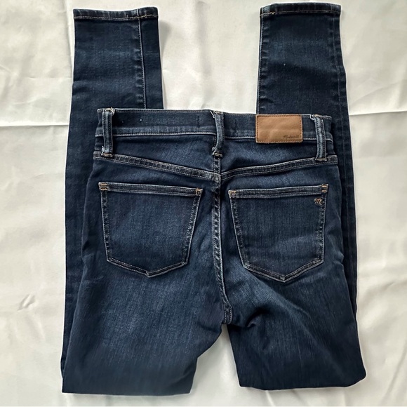 Madewell 9” high rise skinny dark wash denim jeans women’s 25‎ - Picture 6 of 16